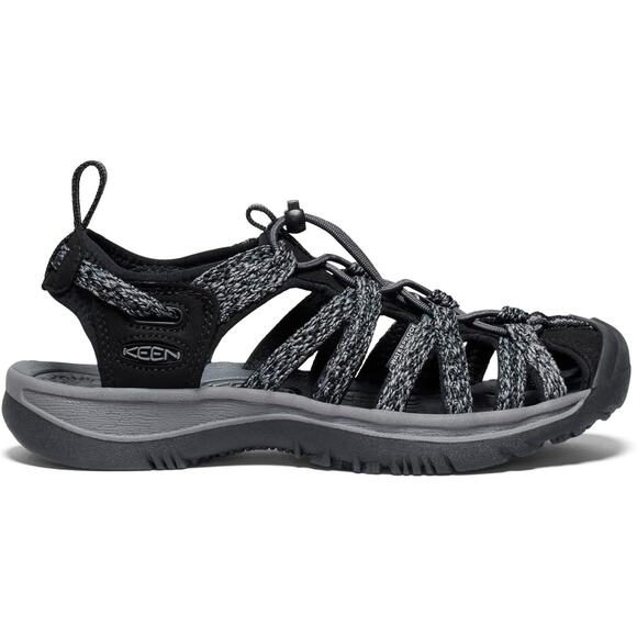 NWT KEEN Women's Whisper Closed Toe Sport Sandals, Black/Steel Grey-Size8 - Picture 2 of 7